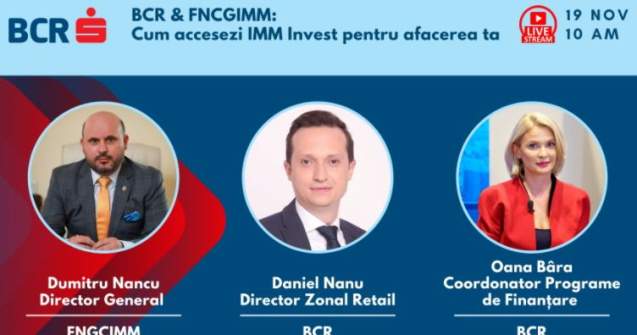 Conferința la care primești răspunsuri esențiale despre IMM Invest și AGRO IMM Invest