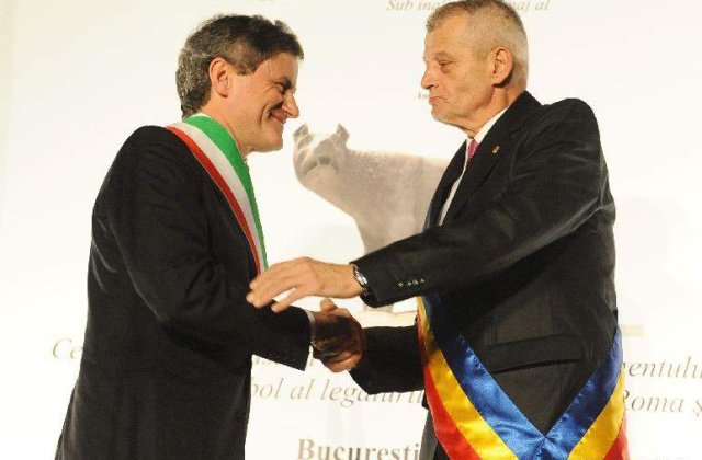 Oprescu i-a oferit primarului Romei "Cheia Bucurestiului"