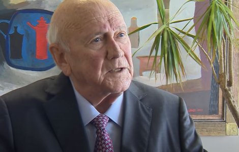F.W. de Klerk, ultimul președinte al Africii de Sud în perioada apartheid, a murit. El l-a eliberat pe Nelson Mandela