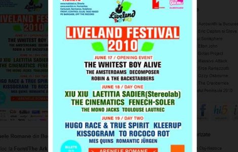 Liveland Festival se muta la Arenele Romane