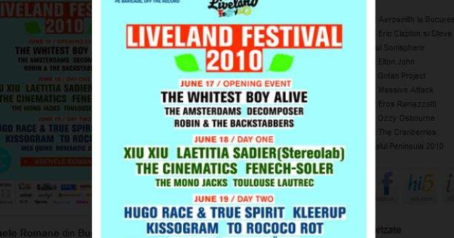 Liveland Festival se muta la Arenele Romane