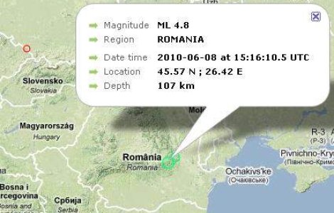  Video : Cutremur de 4,8 grade in Romania