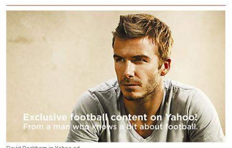 Bechkam, imaginea Yahoo la CM 2010