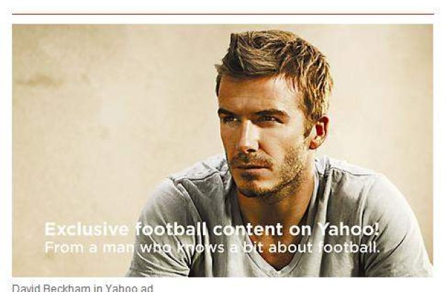 Bechkam, imaginea Yahoo la CM 2010