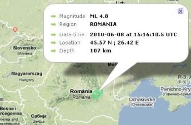 Romania: 50 de cutremure de la inceputul anului
