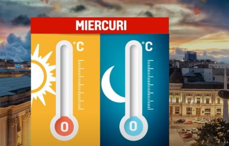  Top  Prognoza meteo pentru ziua de miercuri, 24 noiembrie. De când se răcește vremea