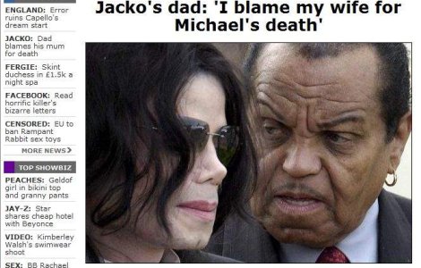 Joe Jackson: "Sotia mea e vinovata pentru decesul lui Michael"