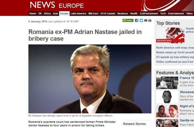 Ce scrie presa internationala despre condamnarea lui Adrian Nastase