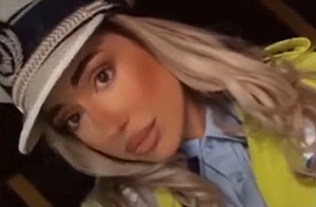 O tânără din Capitală, cercetată penal după ce s-a îmbrăcat în polițistă pentru a filma un videoclip pentru Instagram