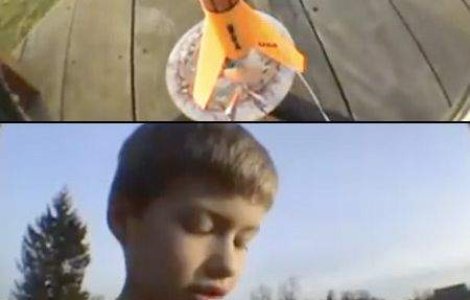  Video  Si-a scos dintele de lapte cu o racheta