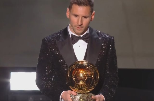 Lionel Messi a câştigat pentru a şaptea oară trofeul „Balonul de Aur”