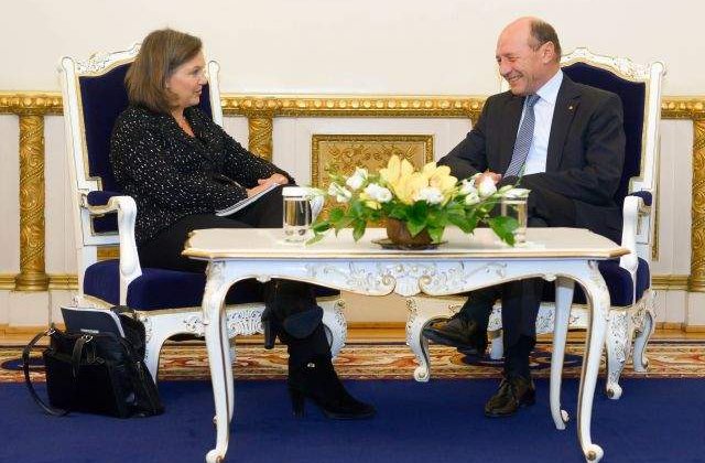 Intalnirea presedintelui cu Victoria Nuland s-a incheiat dupa aproximativ o ora