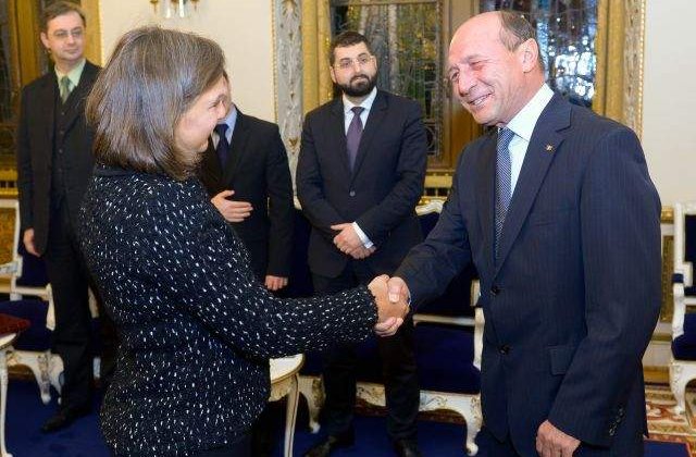 Basescu, catre Nuland: Sper ca micile neintelegeri nu vor afecta relatiile noastre
