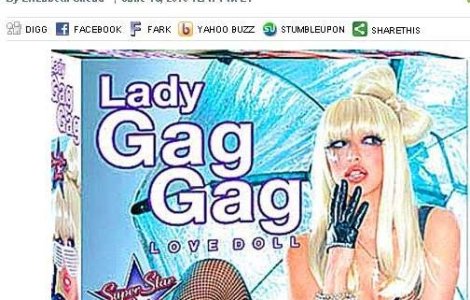 Lady Gaga, papusa gonflabila