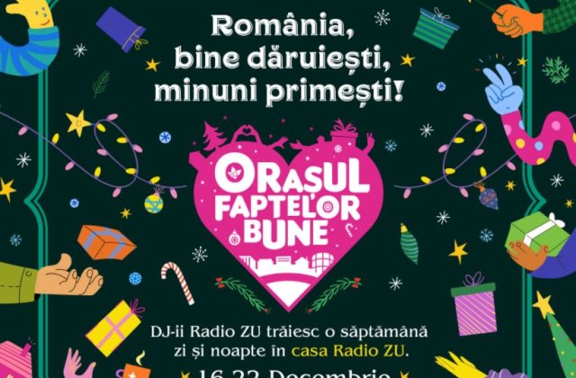 Mihai Morar: „Din 16 decembrie mutam Orașul Faptelor Bune în Piața Unirii din Oradea!”  România, bine dăruiești, minuni primești!