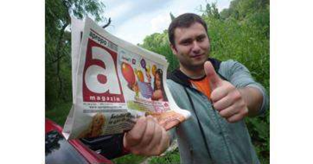 Solutie media de criza: Ziar vandut la pagina!