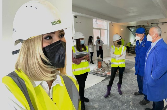 Alessandra Stoicescu și-a dat jos tocurile pentru o vizită pe șantier: „Va fi un tărâm de basm în care copiii să se poată simți supereroi”  