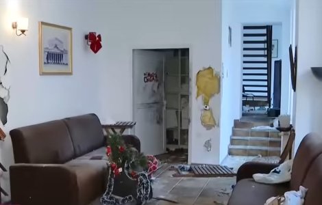 VIDEO Pensiune din Capitală, devastată de câțiva tineri în noaptea de Revelion