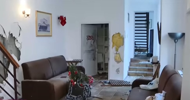 VIDEO Pensiune din Capitală, devastată de câțiva tineri în noaptea de Revelion