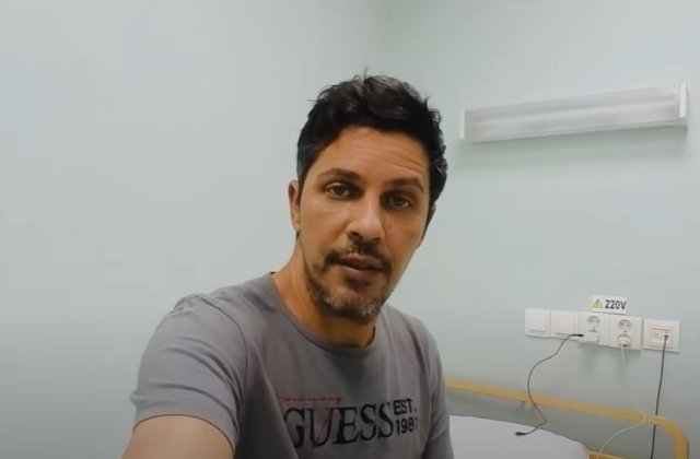 VIDEO Lucian Viziru, suspect de infarct. Cum s-a filmat actorul pe patul de spital