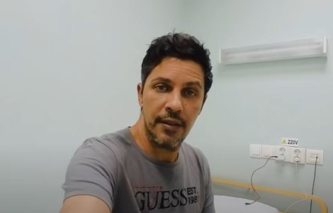 VIDEO Lucian Viziru, suspect de infarct. Cum s-a filmat actorul pe patul de spital