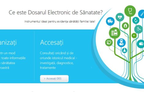 Dosarul electronic de sănătate, din nou funcțional. Pacienții pot șterge anumite date personale
