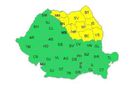 Codul galben se prelungeste