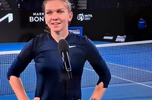 Simona Halep, primele declarații după ce a câștigat turneul Melbourne Summer Set 1: „Mulțumesc echipei mele!”