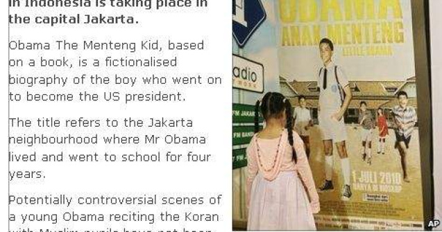 Film despre copilaria lui Barack Obama, lansat in Indonezia