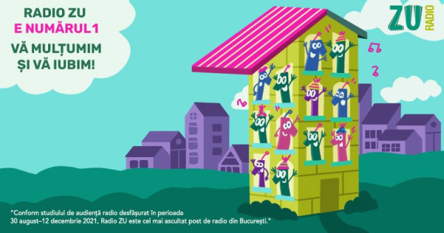 Radio ZU crește în audiențe. 2 milioane de români ascultă zilnic ZU