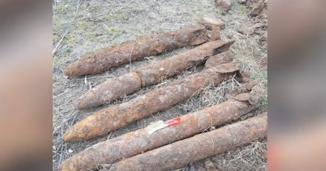 VIDEO Mai multe bombe de război au fost găsite într-un sat din Iași