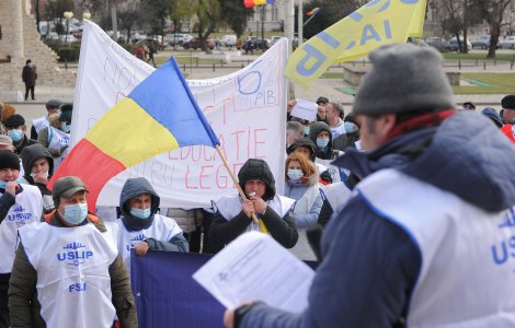Angajații din învățământ protestează joi la Guvern contra nemajorării salariilor
