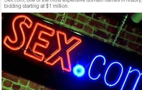 Domeniul "Sex.com", de vanzare