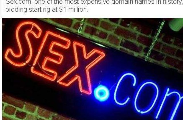 Domeniul "Sex.com", de vanzare