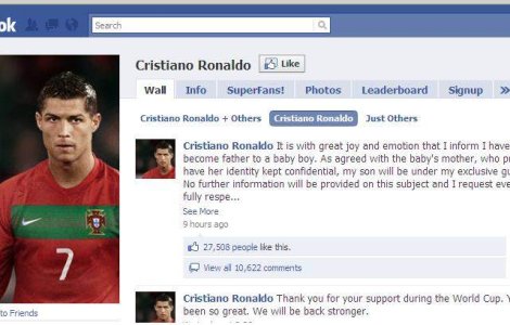 Cristiano Ronaldo a devenit tata