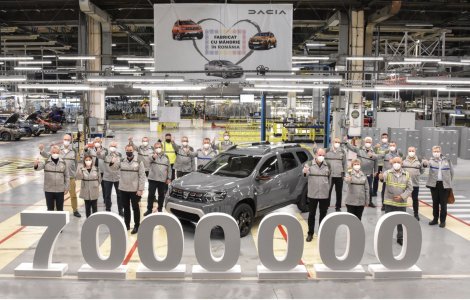 Dacia: 7 milioane de vehicule asamblate la uzina de la Mioveni