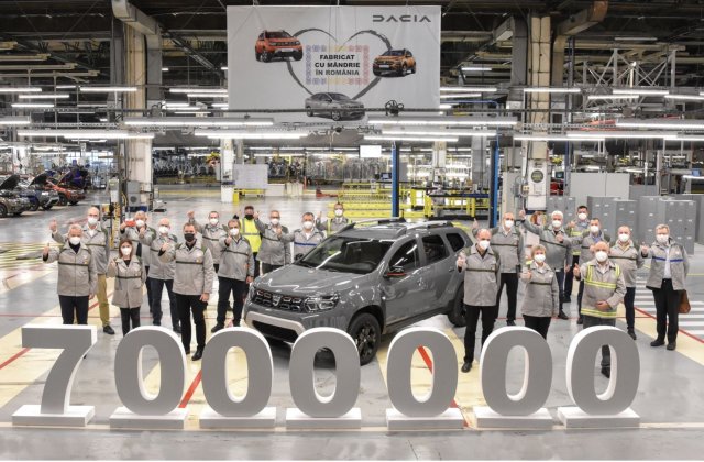 Dacia: 7 milioane de vehicule asamblate la uzina de la Mioveni 