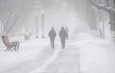 ANM: Atenționare de Cod galben de viscol în zone din 25 de județe din țară