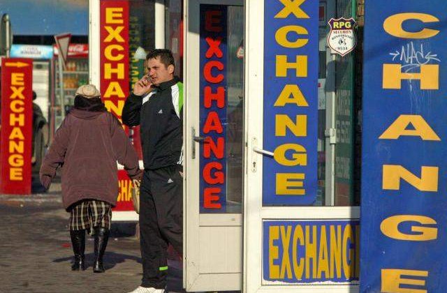 Jaf la o casa de schimb valutar din Capitala