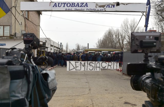 A cincea zi de grevă ilegală a angajaților STB