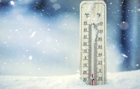 Cea mai scăzută temperatură din această iarnă în România. Unde s-a înregistrat