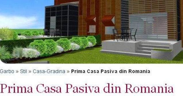 Prima Casa Pasiva din Romania