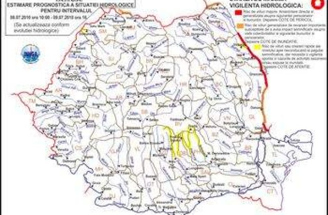 Codul rosu pe Prut a fost prelungit