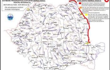 Dezastrul continua: Codul rosu de inundatii pe Prut a fost prelungit