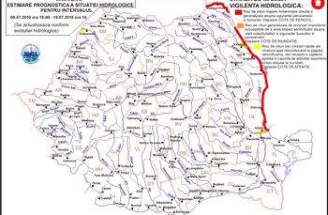 Dezastrul continua: Codul rosu de inundatii pe Prut a fost prelungit