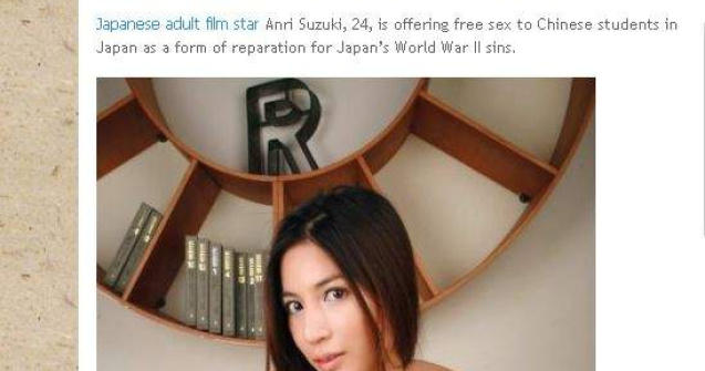Sex gratis pentru studentii chinezi din Japonia