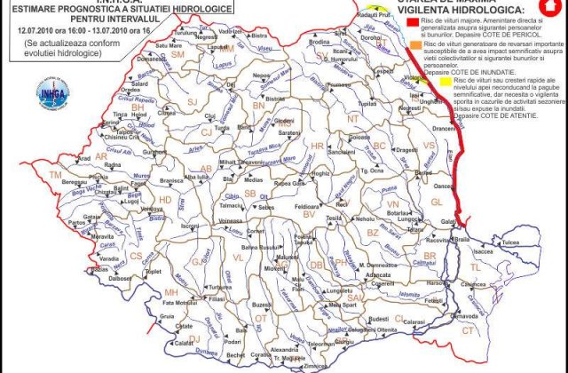 Codul rosu pe raul Prut a fost prelungit