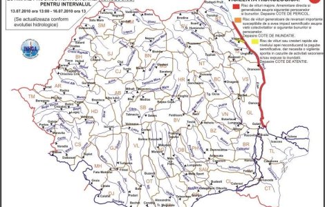 Cod rosu pe Prut pana vineri