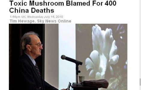 O ciuperca toxica a provocat sute de decese in China