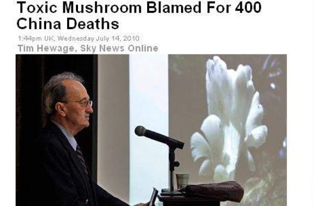 O ciuperca toxica a provocat sute de decese in China